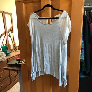 Gray Short-sleeve Top